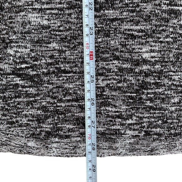 Chance or Fate XL Lightweight Sweater Hoodie Cowl Neck Gray Lace Roll up Sleeves - Picture 7 of 12